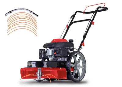 Produktbild von Scheppach Wiesenmäher HMP161-56 - 4,1 PS | 56cm Schnittbreite | 40-95mm Schnitthöhe | 800 m2/h Flächenleistung | inkl. Ersatzfäden