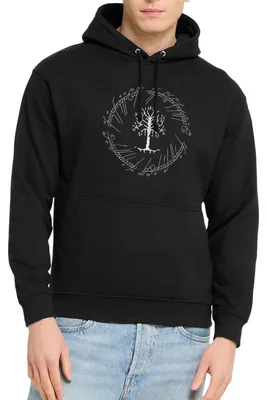 Produktbild von Spreadshirt Der Herr Der Ringe Der Weiße Baum Gondors Uni Hoodie, XXL, Schwarz