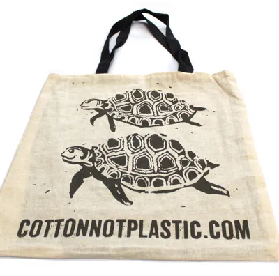 Imagen del producto de Bolsa de algodón reversible Lrg 2x4oz 38x42cm - (2 diseños)
