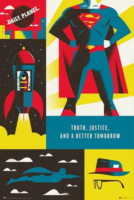 Produktbild von Poster Superman 100th Anniversary WB 61x91.5cm