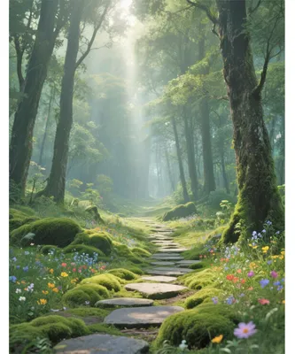 Diamond Painting Wald 40x50 cm, DIY 5D Kreuzstich-Set für Erwachsene