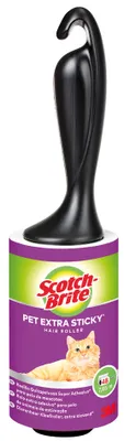 Produktbild von Scotch-Brite Tierhaar-Fusselroller Pet Extra Sticky 48 Blatt - 7,65 m