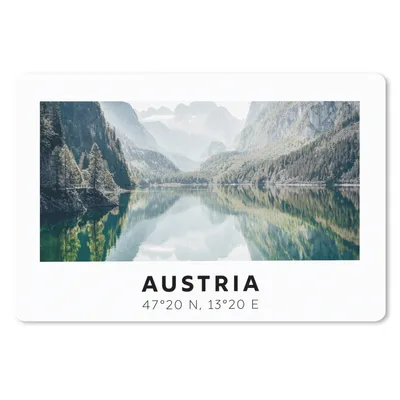 Produktbild von MuchoWow® Mauspad Mousepad Österreich - Alpen - Wasser - Berg 27x18 cm - Mousepads - Maus Mat - Pad - Mausunterlage - Büroartikel - Desk Matten