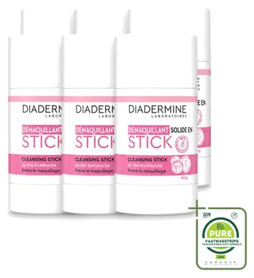Produktbild von 6 x Diadermine Essential Care Reinigungsstick Kombucha - 40 g - Großpackung - 6 Stücke