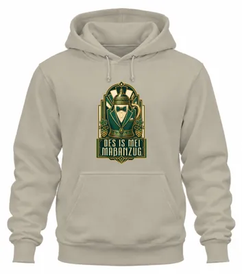 Produktbild von Des is mei Maßanzug Trachtenshirt Lederhose Hoodie Kapuzenpullover, Natur, S