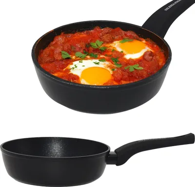 Zdjęcie produktu dla Patelnia aluminiowa HANYS 20cm NON-STICK INDUKCJA GAZ czarna