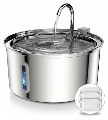 Image de InAndOutdoorMatch - Fontaine à eau - Acier inoxydable - 3,2 litres