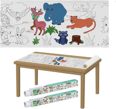 Immagine prodotto di Rotoli di carta da colorare per bambini - Formato XXL, fogli strappabili