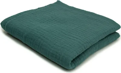 Produktbild von Baumwoll Musselin Stoff Double Gauze, Doppelgaze Maritim 50 x 130 cm