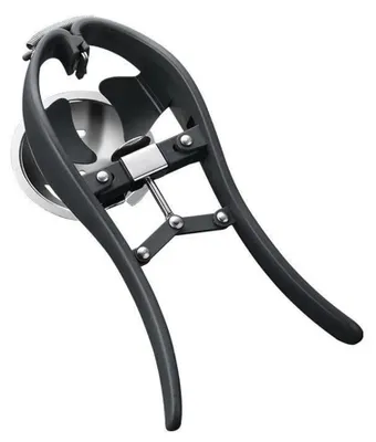 Eiertrenner aus Edelstahl, automatisch, 1 Stück, 21,9 cm, schwarz