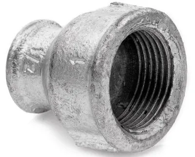 Produktbild von POLBERIS Muffe 1 1/2„ x 1/2“ aus verzinktem Gusseisen