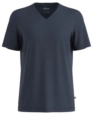 Produktbild von s.Oliver Herren T-Shirt – Big Size Fit, Baumwollmix, Logo-Applikation