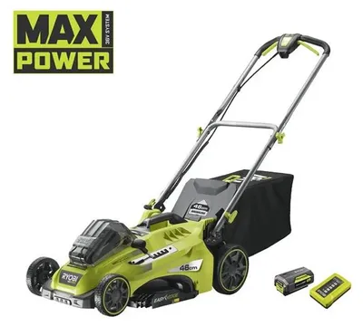 Image de Tondeuse 36V Power Assist™ Brushless RYOBI RLM36X46H50PG - Ø coupe 46 cm - 1 batterie lithium+ 36 V 5,0 Ah - 1 chargeur