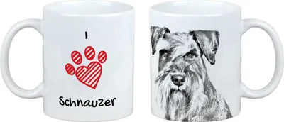 Produktbild von Schnauzer - Tasse mit Hund, entzückende Tasse mit Grafik, Geschenk mit Ihrem Foto von der Marke Art-Dog