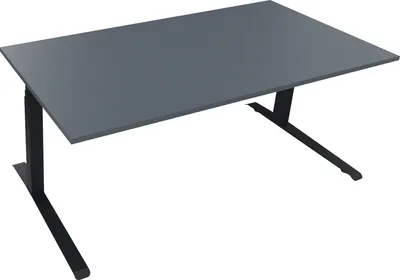 Produktbild von Sitz-/Stehtisch Kufe Doppels. Quad. B1800xT900xH645-1275 an/Lavagrau