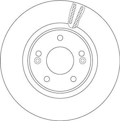 Produktbild von 2x TRW Bremsscheibe DF6497S für HYUNDAI ix35 (LM EL ELH) für KIA Proceed (CD)