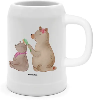Produktbild von Mr. & Mrs. Panda Krug Bär Kind - Weiß - Geschenk, Bier Humpen, Steinkrug, Muttertag, Familie, Bruder, Seidel, Bären, Mutter, Mama