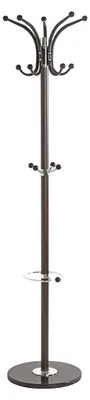 Productafbeelding van HAKU Garderobe, bruin, chroom, marmer, metaal. Jasstandaard - Afmetingen: Hoogte 171 cm