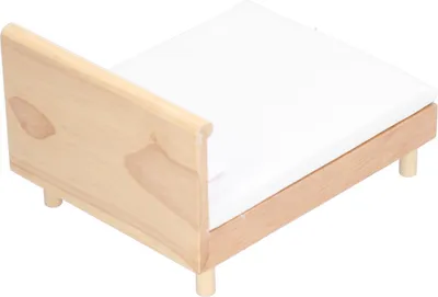 Obrázek produktu pro 1:12 domeček pro panenky manželská postel dub miniaturní nábytek domeček pro panenky dekorace doplňky