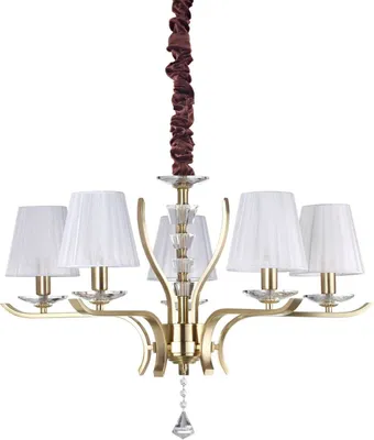 Produktbild von Ideal Lux Hängeleuchte Pegaso 5-flg. Messing-Satiniert 197722