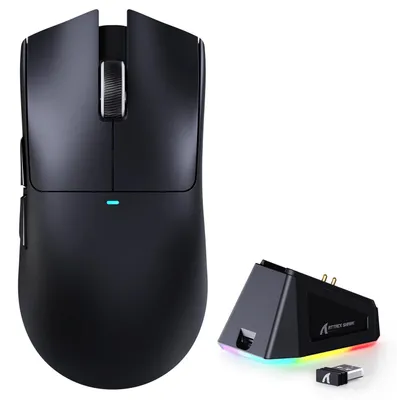 Zdjęcie produktu dla Attack Shark X11 mysz do gier, bezprzewodowa, 22000 DPI, PixArt PAW3311, czarny