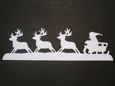 Produktbild von Winterdeko RENTIER-SCHLITTEN 2 Stück aus FILZ 63,5x21cm.