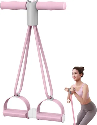 Immagine prodotto di Set di accessori per l'allenamento degli addominali, con fasce di resistenza multifunzionali e corda, 1 set, per l'allenamento di tutto il corpo