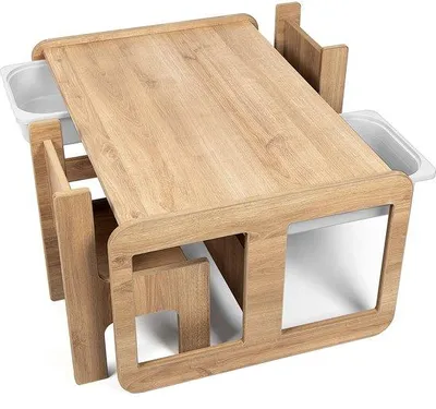 Produktbild von Kinderstühle mit Opbergschrank und Sitzmöbeln für Vielfachnutzung