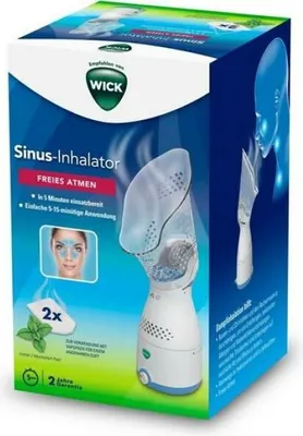 Zdjęcie produktu dla Wick WH200E4, Inhalator do nosa, Biały, Niebieski, 40 ml, 130 mm, 130 mm, 225 mm