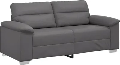 Produktbild von 2-Sitzer-Sofa Grau 180x81x84 cm Kunstleder
