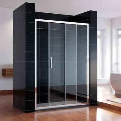 Immagine prodotto di SONNI150x185cm porta scorrevole doccia schermo doccia in vetro trasparente