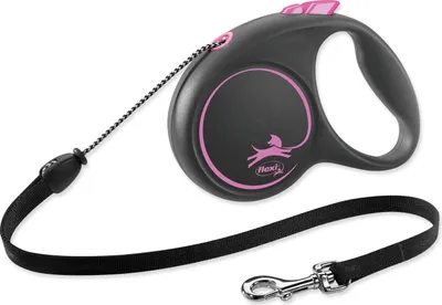 Immagine prodotto di Guinzaglio per cani Flexi BLACK DESIGN 5 m Rosa Taglia M