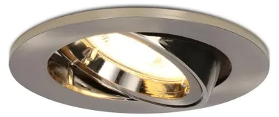 Produktbild von hoftronic LED Einbaustrahler 4W 345 Lumen 2700K GU10 Schwenkbar Edelstahl