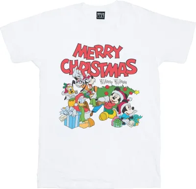Zdjęcie produktu dla Disney – koszulka damska „Mickey Mouse And Friends Winter Wishes” BI37709 (L) (biała)