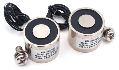 2er-Pack Saug-Elektromagnet DC 24V 15KG Hubkraft