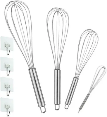 Obrázok produktu pre Kuchynská súprava z nehrdzavejúcej ocele, 4-dielna, strieborná, 21–29 cm, ručný mixér