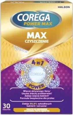 Produktbild von Corega Max Prothesenreiniger Tabletten, 30 Stück