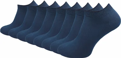 Produktbild von Gawilo  Sneaker Socken 100% Baumwolle | Natürliches Material | Damen & Herren (8 Paar), Blau / 35 - 38