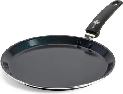 Produktbild von GreenPan Torino, Rund, Pfannkuchenpfanne, Schwarz, Keramik, 180 °C, Aluminium