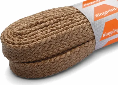 Produktbild von RINGELSPITZ - Flach Medium Fein – Vielseitige Schnürsenkel für Jeden Anlass - 90 cm, beige