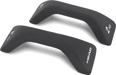 Zdjęcie produktu dla HEAD HA188-4, Hantle o stałej wadze, Czarny, Żelazo, Neopren, 4 kg, 110 mm