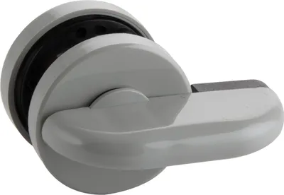 Produktbild von Eco Überwurfriegel WC (Trennwand) mit Notöffnung über Vierkantdorn 8mm grau