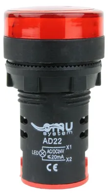 Produktbild von 230VAC rote LED-Anzeigelampe AD22-RED230 2308