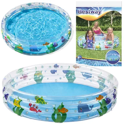 Obrázek produktu pro Bestway 51004, Nafukovací bazén, 282 l, Kulatý, 2 rok/roky, Vinyl, Vícebarevný