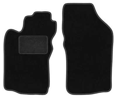 Obrázok produktu pre Predné velúrové koberce pre: Alfa Romeo GT 2003-2010 (kupé) – 2 ks, čierne, na mieru – Wielganizator LUX