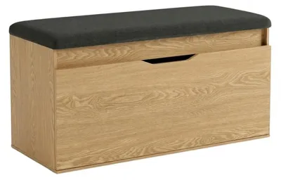 Zdjęcie produktu dla Szafka na buty z siedziskiem i schowkiem TORI, 100 x 50 x 35 cm