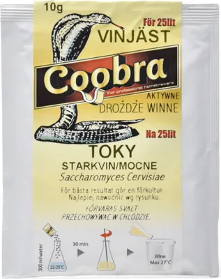 Produktbild von Aktive Weinhefe COOBRA TOKY 10g, Wein Hefe, Hefe für Wein