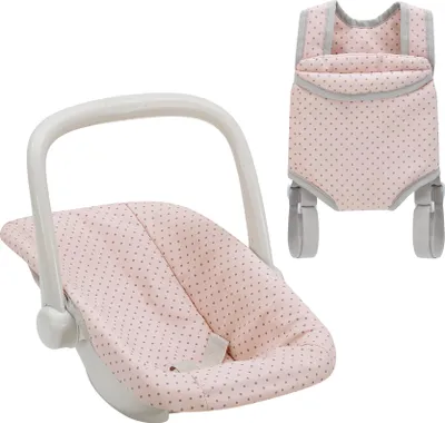 Produktbild von Teamson Kids Puppen Autositz Set Polka Dot Princess, Tragesitz & Autositz, Pink