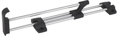 Produktbild von 30cm Kleiderbügelhalter ausziehbar bis 52 cm | ausziehbare Kleiderstange für Schrank | Kleiderbügelauszug zum Schrauben | platzsparende Kleiderstange für Kleiderbügel & Hosenbügel | Schrankzubehör