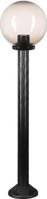 Image de Lampe de chemin Boule verre fumé 25cm Ø, hauteur 100cm